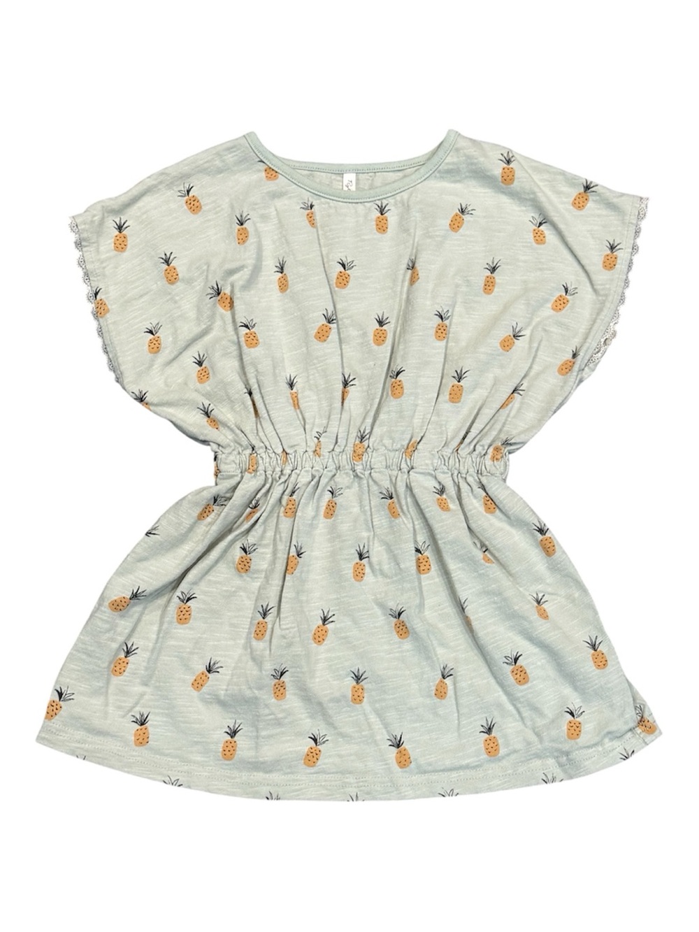 Rylee + Cru Pineapple Print Elastic Waist Dress